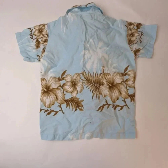Hawaiian Floral Baby Shirt- 1/2 - Picture 2 of 3